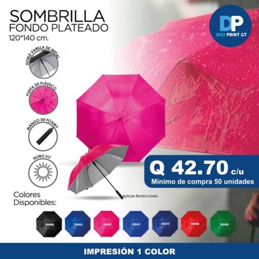 PROMOCIÓN SOMBRILLA FONDO PLATEADO