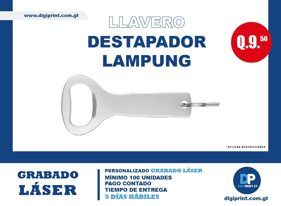 Llavero Destapador Lampung Q9.50